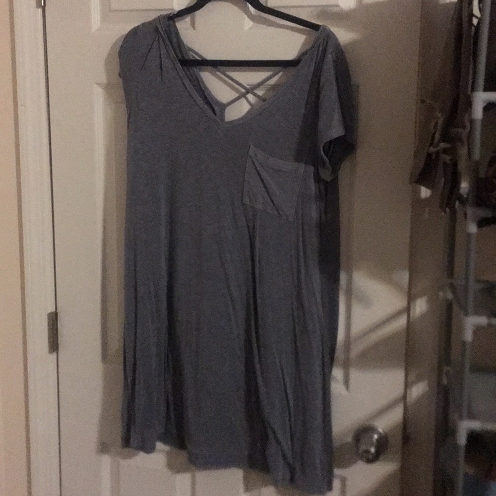 American eagle soft and sexy grey tshirt minidress